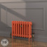 CI-RK460-ORG-FB-LS04 - Rook Orange 2 Column Victorian Cast Iron Radiator H460mm x W398mm CI-RK460-ORG-FB-LS04 - Rook Orange 2 Column Victorian Cast Iron Radiator H460mm x W398mm